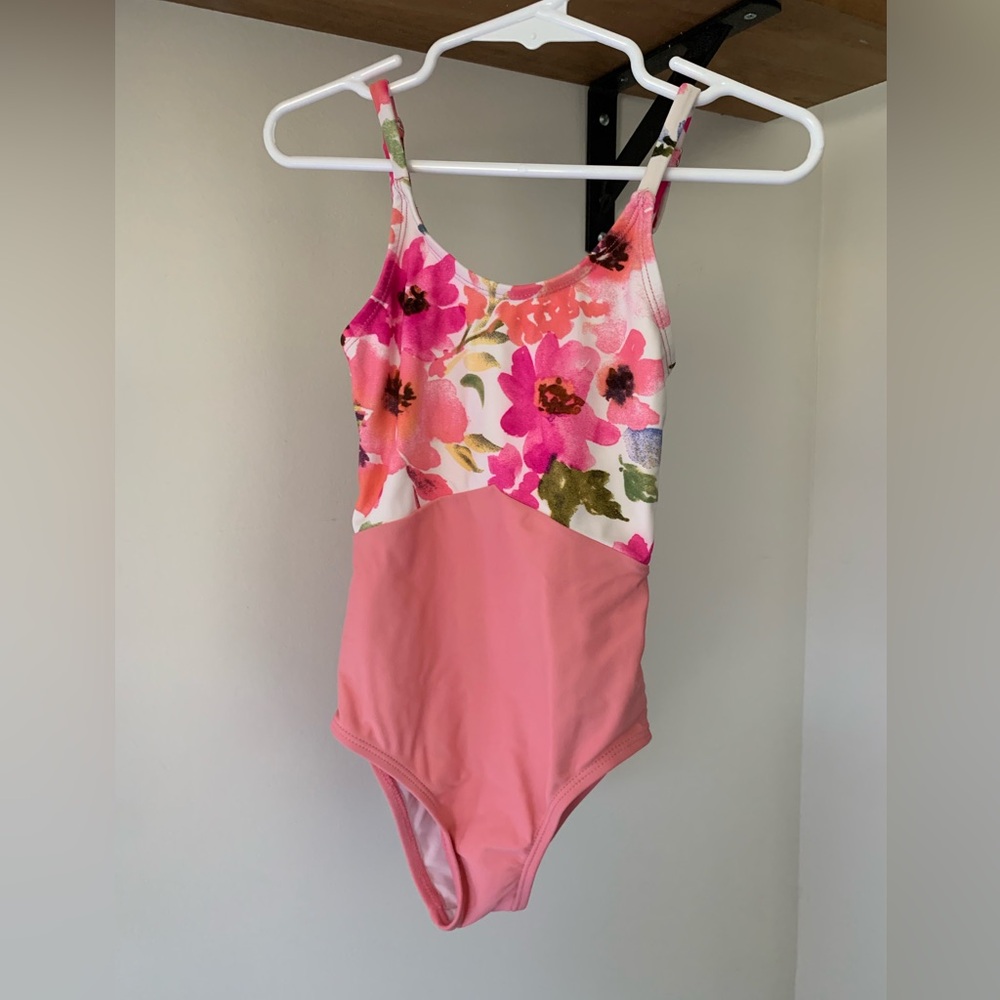 Floral Pink One-Piece Swimsuit